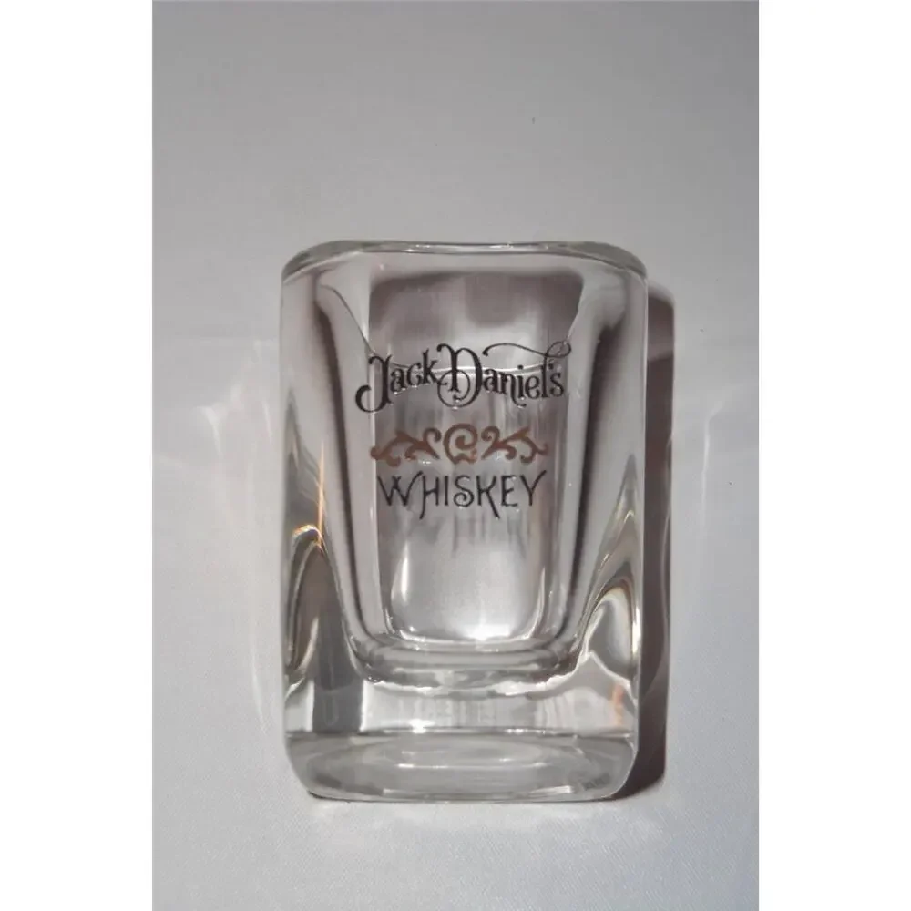 2 Jack Daniels Whiskey Shot Glasses Square -031433